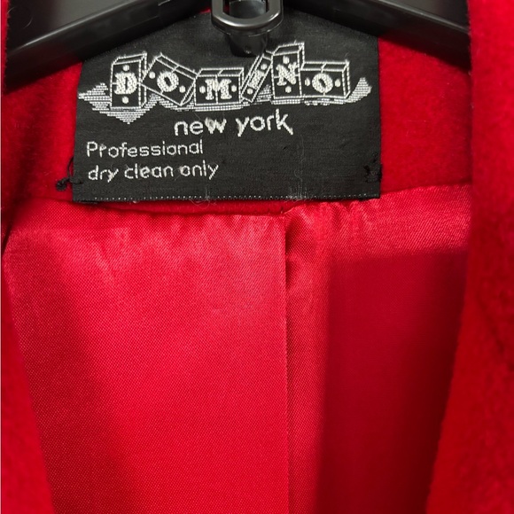 Elegant Vintage Red Women's Coat Petite Small 100% wool - Picture 3 of 11